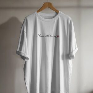 I Love with Heart Tee Unisex - Love, felt naturally